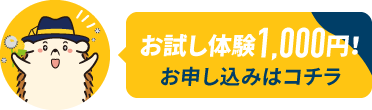 お試し体験1,000円!お申し込みはこちら